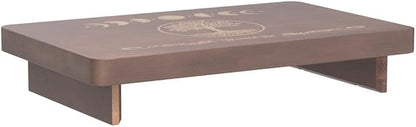 Altar Table, Meditation Table, Small Altar Table, Wooden Witch Altar, Wiccan Alter Table, Buddhist Shrine, Engraved Moon Phase and The Tree of Life on Table Top, 12 × 8 inches
