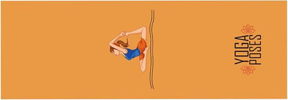Non-Slip Yoga Towel - Superfiber Yoga Towel, hot Yoga Towel, Moisture Absorption, Sweat Absorption, for in Yoga, Pilates, hot Yoga Easy Travel. Size 25.5"x73" (1Pcs), P Colour