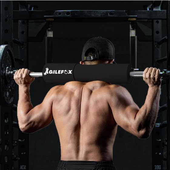 AGILEFOXX Barbell Pad - Squat Pad-Hip Thrust Foam Pad, Comfort & Safety for Strength Training