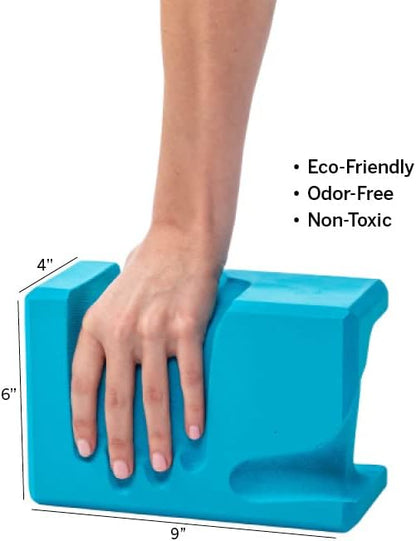 WRIST Buddy® Yoga Blocks 2 Pack | Reduces and Prevents Wrist Pain, Enhances Comfort Stability and Grip Strength on the Blocks | Hand-Shaped Blocks | EVA Yoga Accessories Set | Best Gifts for Yoga