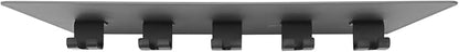 fit for Tonal Accessories Shelf Organizer Gym Storage Rack Wall Shelves with Hooks, Floating Shelves Black Gym Equipment Storage Wall Decor for Home Gym T Lock Adapter Organizing