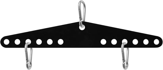 Double to Single D Handle Cable Weight Workout Pulley System Adaptor Plate Spreader for LAT Pull Down Bar Rope Attachments Cable Machine for Squat Rack Home Gym