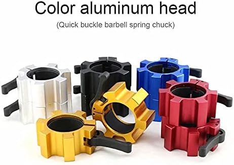 Metal Olympic Barbell Clamps 2inch Heavy Duty Exercise Collars,Weight Clips for 2" Barbell,Quick Release Weight Clamps for Weightlifting, Olympic Lifts Strength Fitness Training 1 Pair