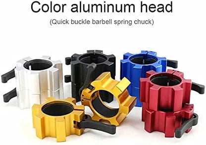 Metal Olympic Barbell Clamps 2inch Heavy Duty Exercise Collars,Weight Clips for 2" Barbell,Quick Release Weight Clamps for Weightlifting, Olympic Lifts Strength Fitness Training 1 Pair