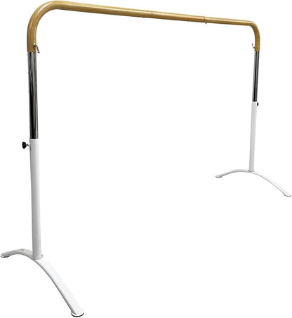 Ballet Barre Portable for Home or Studio, Height Adjustable Bar for Stretch, Pilates, Dance or Active Workouts, Single or Double Bar, Kids and Adults