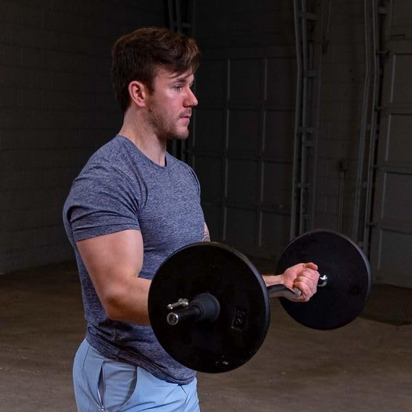Body-Solid Standard Black Iron Weight Plate - Perfect for Strength Training, Home Gym, and Barbell Workouts - Fits 1" Bars