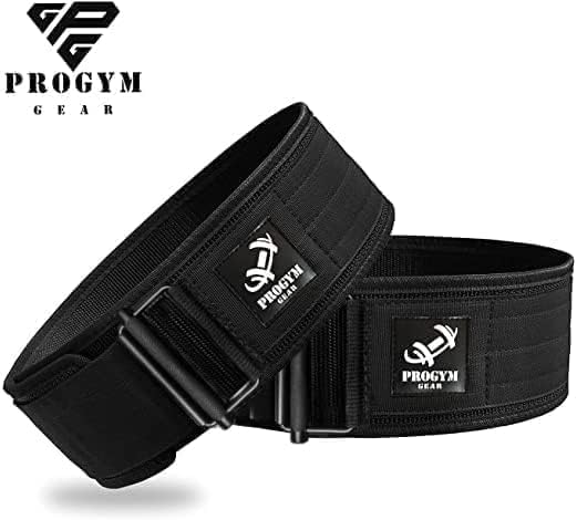 Self-Locking Weight Lifting Belt with Straps - Premium Weightlifting Belt for Serious Functional Fitness - Powerlifting - Deadlifting - Olympic Lifting Athletes - Gym Belt for Men & Women