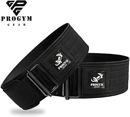 Self-Locking Weight Lifting Belt with Straps - Premium Weightlifting Belt for Serious Functional Fitness - Powerlifting - Deadlifting - Olympic Lifting Athletes - Gym Belt for Men & Women
