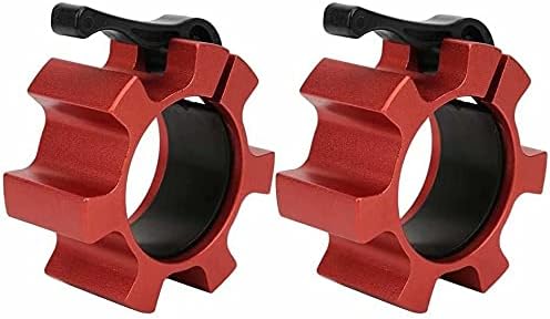 Metal Olympic Barbell Clamps 2inch Heavy Duty Exercise Collars,Weight Clips for 2" Barbell,Quick Release Weight Clamps for Weightlifting, Olympic Lifts Strength Fitness Training 1 Pair