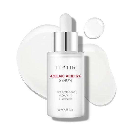 TIRTIR Azelaic Acid 12% Serum for Blemish-Prone Skin - Lightweight Hydrating Formula with Zinc PCA & Hyal-ZIP, Non-Comedogenic, Fragrance-Free, 30ml / 1.01 Fl Oz