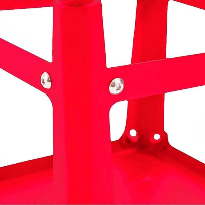 Plyometric Platform Box 12/18/24/30 Inch Steel Fitness Exercise Jump Box for Home Gym Plyometric Jumping Exercise Fit Training (24"-Red)