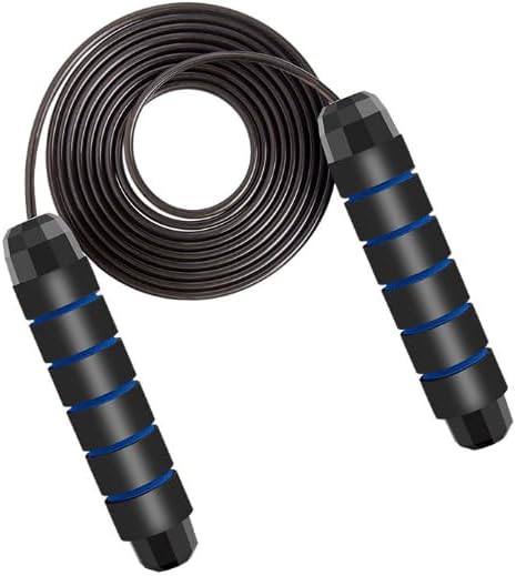 Jump Rope, Adjustable Jump Ropes for Fitness for Women Men and Kids Tangle-Free Rapid Speed Jumping Rope Cable with Ball Bearings Exercise&Slim Body at Home School Gym