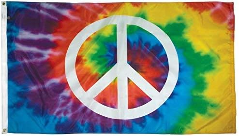 FlagSource Peace Sign Nylon Decorative Flag, Made in the USA, 3x5'