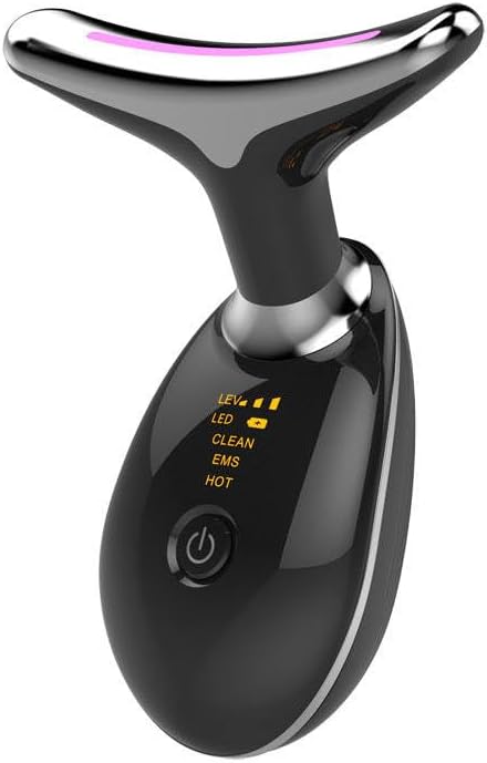 Face Neck Tool for Skin Care, Electric Neck Face Lifting Device for Wrinkle Removal (Black)