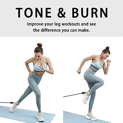 Fitness Ankle Straps for Cable Machines, 2 Pack Comfortable Adjustable Padded Ankle Wrist Cuffs, Kickback Glute Workouts for Men Women, D-Ring Leg Straps with Neoprene Padding