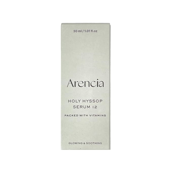Hyssop Glow Serum, 10% Niacinamide, 12% Vitamin A,C,E - Hydrating, Moisturizing, Anti-Aging Serum for Korean Glass Skin