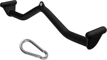 Lat Pull Down Bar T bar Row Attachment, V Bar Tricep Lat Pulldown Attachments, Back Strength Training Bar for Home Gym Exercise Cable Machine Attachments