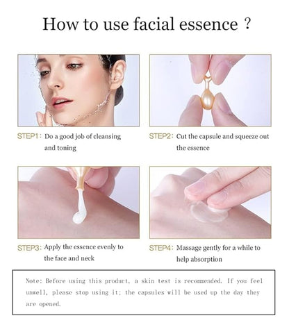 Active Skin Repair, Nourishing Anti Aging Night Serum Capsules for Face - Vitamin E, Supports Facial Skin Brightening and Corrects Dark Spots (3)