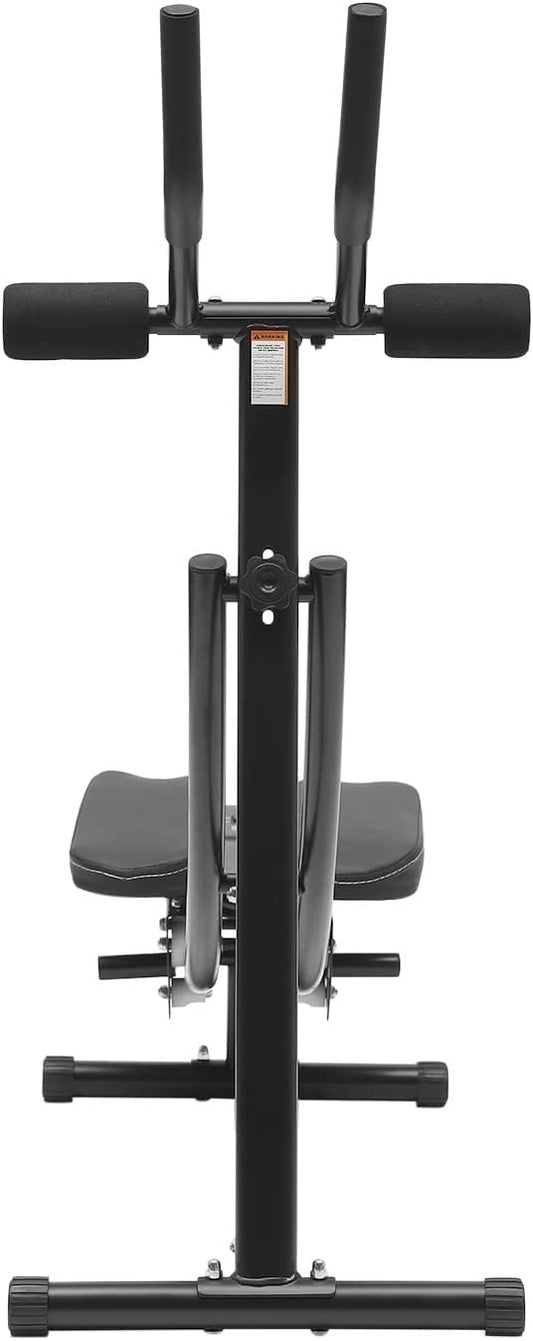 Ab Trainer Abdominal Workout Machine Waist Cruncher Core Toner, Height Adjustable Abdominal Whole with LCD Monitor, Body Workout Machine for Home, Companies, Gyms