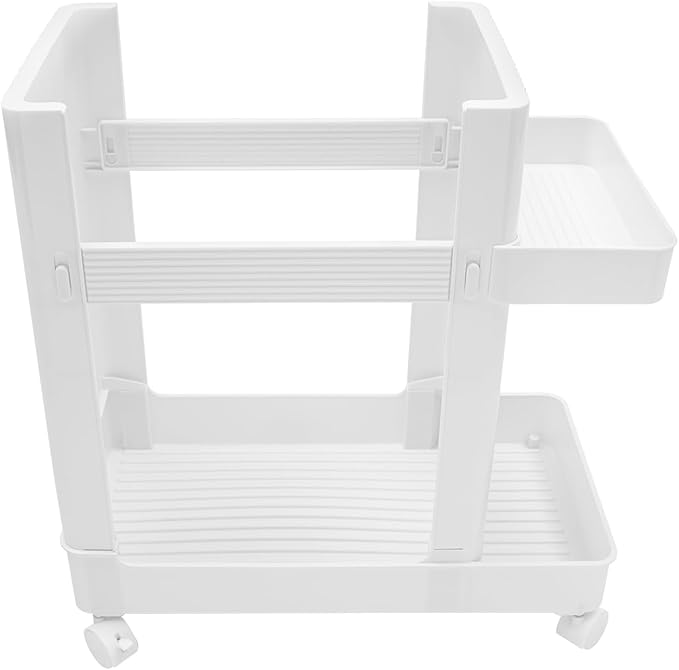 Yoga Mat Storage Rack with Wheels, Weight Cart Stand Small Gym Racks Yoga Racks, Storage Organizer Home Gym Equipment for Homes, Gyms, Schools (White)