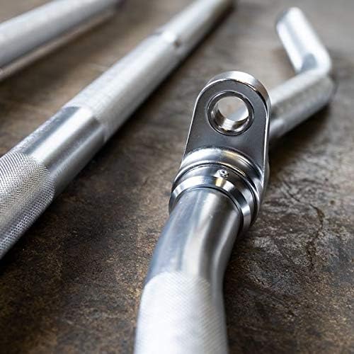 Body-Solid Home Gym Tools MB148A Aluminum LAT Pulldown Bar Attachment for Pulley Cable Machine - Straight Arm Lat Pull Down Bar Accessories for Gyms, Strength Workout Equipment, Muscle Building