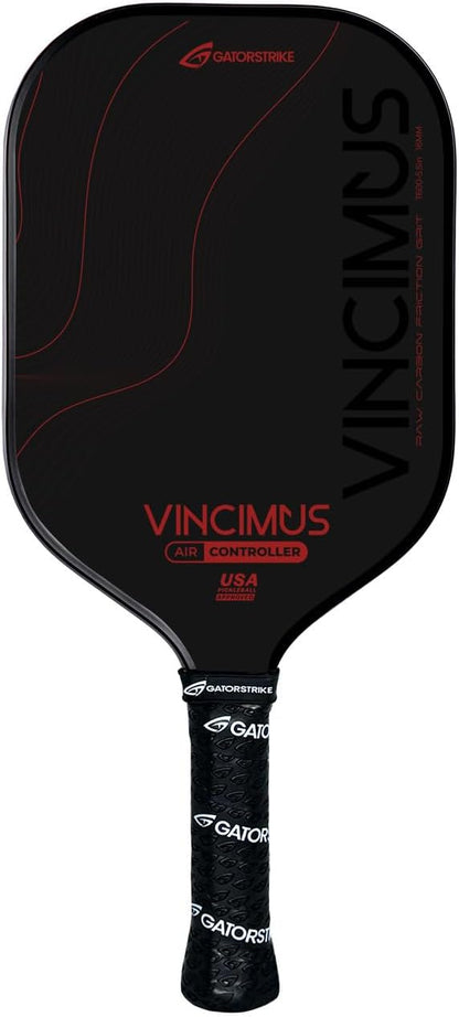 Vincimus Air Controller T600 Pickleball Paddle, T600 Carbon Fiber Pickleball Paddle with Enhance PP Honeycomb 16mm Core, 8.1oz with GatorGrit Face