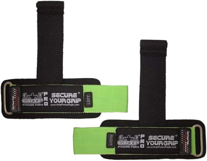 Lifting Dowel Straps Neoprene Padded Wrist Wraps Power Weight Lifting Training Gym Grips Straps Wrist Support Bandage Set of 2 Alternative to Hooks