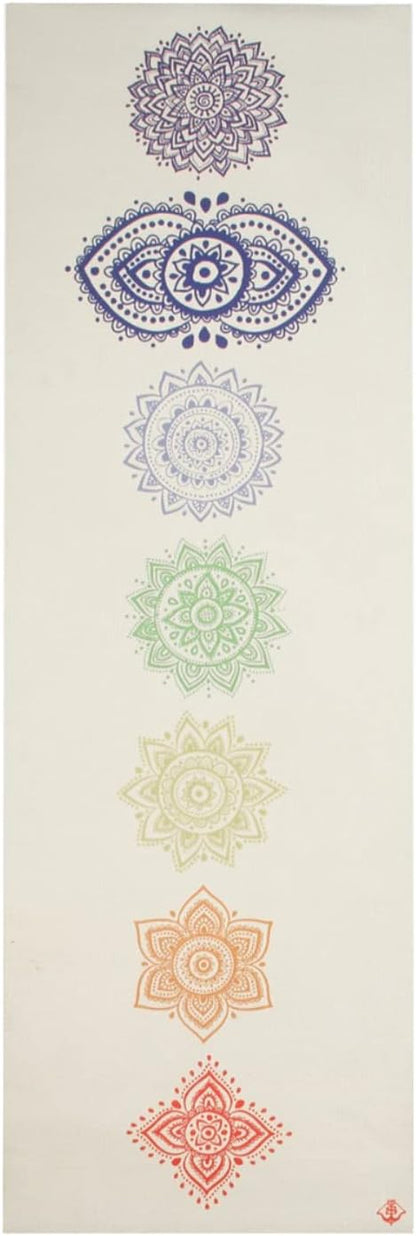 Shakti Warrior TPE Yoga Mat - Artist Designed, Premium eco friendly mats, Non Slip, Non toxic, Great For Regular & Hot Yoga, Pilates and Workouts (72 inch x 24 inch x 6mm thick)