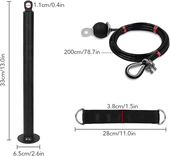 ZJchao Pulley System Gym, Fitness Pulley Cable System Cable Pulley System Gym Pulley System for Home Gym Cable Pulley System Home Gym for Gym Equipment, Ladder Lift, DIY Home Projects