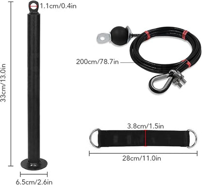 ZJchao Pulley System Gym, Fitness Pulley Cable System Cable Pulley System Gym Pulley System for Home Gym Cable Pulley System Home Gym for Gym Equipment, Ladder Lift, DIY Home Projects