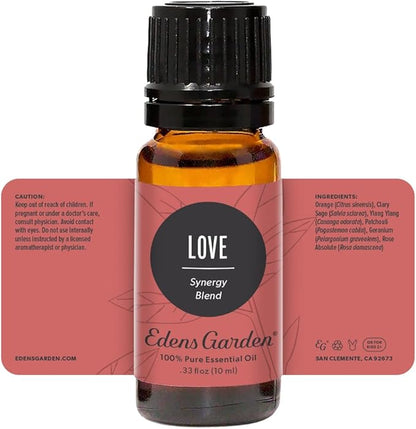 Edens Garden Love Essential Oil Blend- 100% Pure Premium Grade, Undiluted, Natural, Therapeutic, Aromatherapy, The Best for Diffusing, Skin, Candle, Laundry 10 ml (.33 fl oz)