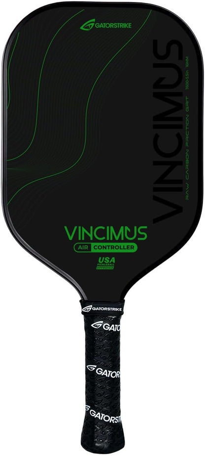 Vincimus Air Controller T600 Pickleball Paddle, T600 Carbon Fiber Pickleball Paddle with Enhance PP Honeycomb 16mm Core, 8.1oz with GatorGrit Face