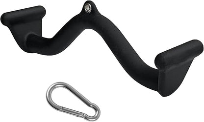 Lat Pull Down Bar T bar Row Attachment, V Bar Tricep Lat Pulldown Attachments, Back Strength Training Bar for Home Gym Exercise Cable Machine Attachments