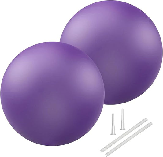 Soft Pilates Ball 9 Inch, Ideal Small Exercise Ball Between Knee Squeeze for Physical Therapy Yoga Core Medicine Abs Pt Bouncy, Mini Rubber Fitball Barre Workout Equipment for Women Men Kid Toddler