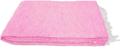 Open Road Goods Solid Color Mexican Yoga Blanket – Large Handwoven Throw for Yoga, Beach, Camping or Home – Soft and Durable Cotton Blend