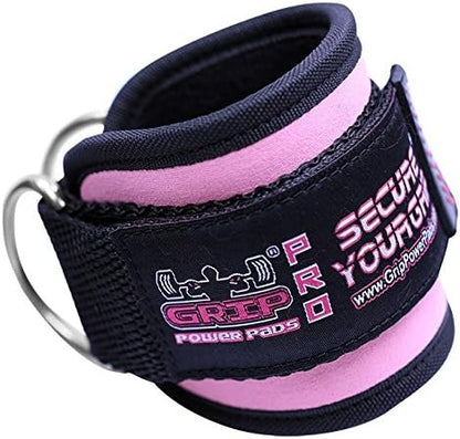 Ankle Straps for Cable Machines Double D-Ring Gym Adjustable Neoprene Premium Cuffs to Enhance Legs Abs & Glutes Kickbacks Workouts Leg Curls Extensions Booty Hip Abductors Exercise for Men & Women