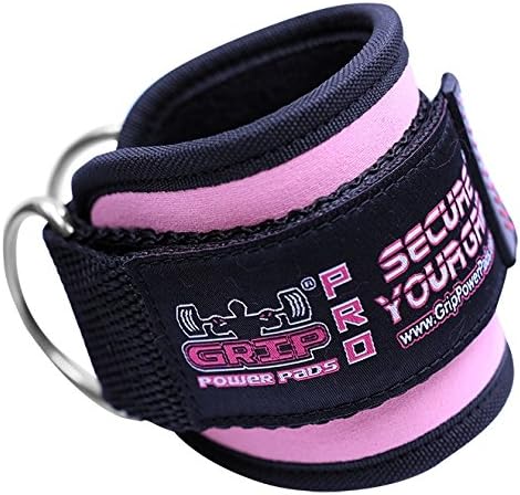 Ankle Straps for Cable Machines Double D-Ring Gym Adjustable Neoprene Premium Cuffs to Enhance Legs Abs & Glutes Kickbacks Workouts Leg Curls Extensions Booty Hip Abductors Exercise for Men & Women
