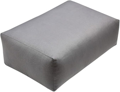 WELLROX Rectangular Yoga Bolster Pillow, 18" x 12" x 6", Pink Cotton