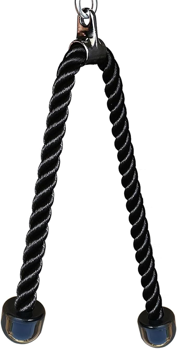 KORIKAHM Long Tricep Rope, Rope Pull Down Attachment 47 55 63Inch Length Long, Tricep Rope Cable Attachment, Tricep Pull Down Rope for Home Gym Pulley System,Cable Machine Attachment