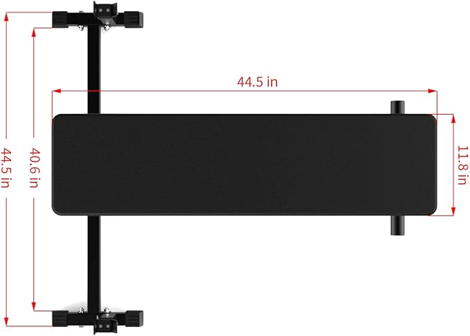 Seal Row Bench for Back Workout, Heavy-Duty Steel Rowing Bench with Barbell Holders, Incline Chest Support Pad for Home Gym Strength Training