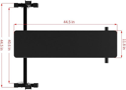 Seal Row Bench for Back Workout, Heavy-Duty Steel Rowing Bench with Barbell Holders, Incline Chest Support Pad for Home Gym Strength Training