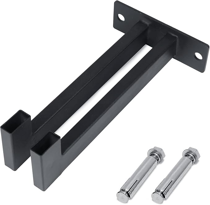 Olympic Barbell Hanger,Garage Gym Bar Wall Rack,Vertical Barbell Mount Rack, Gym Rack Organizer, Home Gym Accessories Hanger, Wall Mount Hooks for Olympic Barbells
