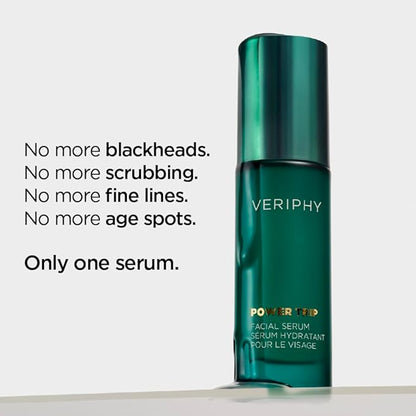 Veriphy Exfoliating AHA Facial Serum | Hydrating & Brightening Solution for Dark Spots, Fine Lines, and Wrinkles | Anti-Aging Hyaluronic Acid Serum for Face | Night Face Serum