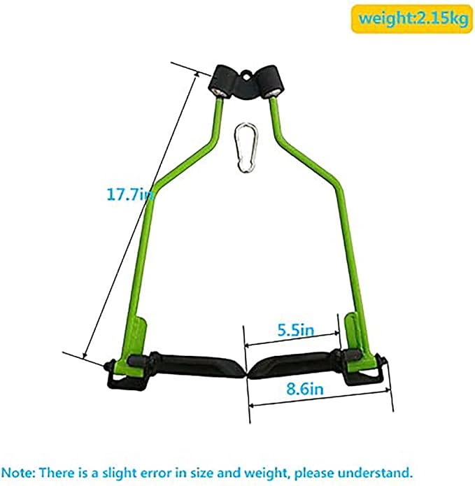 KORIKAHM Adjustable Lat Pull down Bar, Cable Machine Attachments for Gym, Home Gym Fitness T-bar Row Pulldown Attachments, Lat Pull Down Machine Wide Grip Neutral Grip Handle