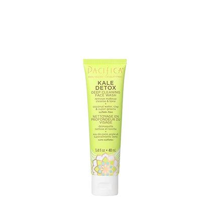 Pacifica Face Wash Set - Preppy Skincare Gift Set Value Kit for Holidays | Brightens, Tones and Deep Cleans |Glow Baby, Kale Detox and Sea Foam | 3 Pack