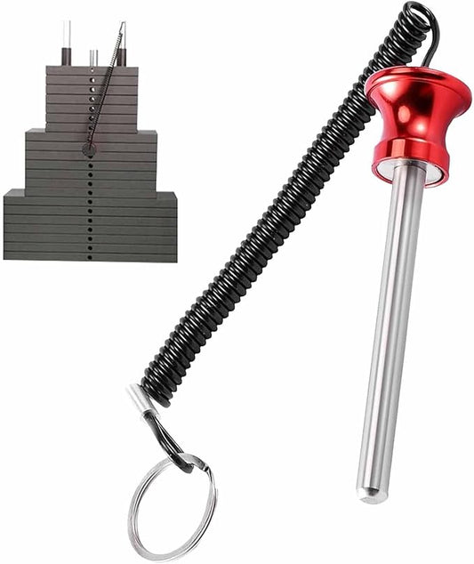 Universal Magnetic Weight Stack Pin with Pull Rope - Heavy Duty Gym Pin for Weight Stack Machines | Commercial & Home Gym Accessories | Replacement Weight Pins for Strength Training Equipment
