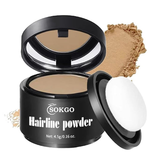 Invisible Hairline Powder, Undetectable Coverage for Bald Spots Receding Hairlines, 3 Seconds Fill for Bald Spots & Thinning Edges, Waterproof, Transfer-Resistant, Natural Matte Finish