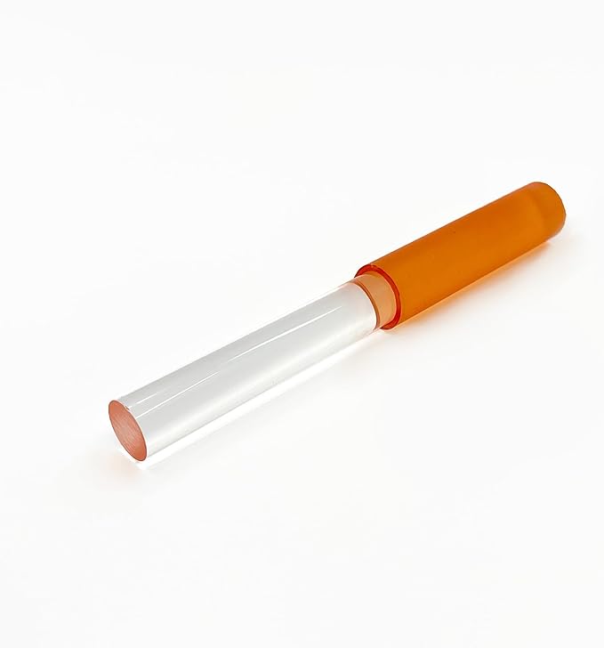 Acrylic Strikers - Small - Select Your Favorite Color Accessory To Match With Your Singing Bowl - Illuminating Wavelength For Sound Baths and Performances - Orange Color
