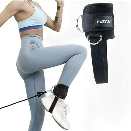 Ankle Straps for Dumbbell and Cable Machine (2-Pack), Dumbbell Foot Attachment with Longer Stronger Nylon Strap, Tibialis Trainer, Leg Extensions, Hamstring Curls for Women and Men