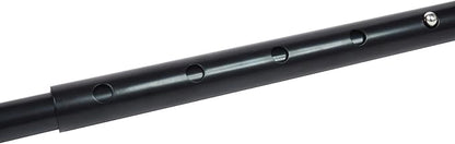 Spreader Bar Black Silver Red Gold Adjustable Exercise Stainless Steel Bar with 2 Fixed Rings, Yoga Training Fitness Gear, Workout Bar,Sports Gym Kit (Black)